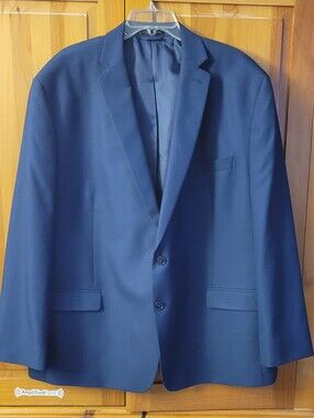 van heusen 52r mens suit jacket Navy Blue